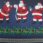 #1A New HOLIDAYS Christmas Santa Holiday Ornament NAVY GREEN RED Necktie Tie