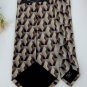 New ARROW BROWN TAN BEIGE DIAMOND ART DECO MEN NECK TIE Men Designer Tie EUC