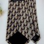 New ARROW BROWN TAN BEIGE DIAMOND ART DECO MEN NECK TIE Men Designer Tie EUC