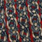 #1A TOM JAMES RED GRAY TAN CHAIN DESIGN SILK MEN NECK TIE