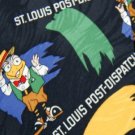 #1A New ST LOUIS POST BLACK RED BLUE BIRD MEN NECK TIE