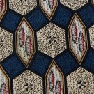 STEWART HALL SHAPES BLUE TAN RED GREY SILK NECK TIE Men Designer Tie EUC