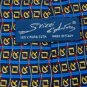 #1A SKITTI D'ARFORS HOLY BLUE GOLD BLACK SILK MEN NECK TIE