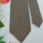#1A Vintage  PARSOW'S STRIPE NARROW BROWN TAN GREY Men Neck Tie
