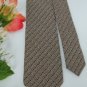 #1A Vintage  PARSOW'S STRIPE NARROW BROWN TAN GREY Men Neck Tie