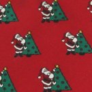 #1A NOEL Christmas Santa Holiday Tree STAR ORNAMENTS RED GREEN  Necktie Tie