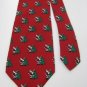 #1A NOEL Christmas Santa Holiday Tree STAR ORNAMENTS RED GREEN Necktie Tie