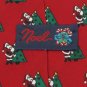 #1A NOEL Christmas Santa Holiday Tree STAR ORNAMENTS RED GREEN Necktie Tie