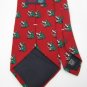 #1A NOEL Christmas Santa Holiday Tree STAR ORNAMENTS RED GREEN Necktie Tie