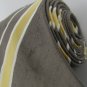 #1A Vintage Cardin Pierre Cardin Stripe DimGray Gold White Men Neck Tie Necktie