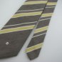 #1A Vintage Cardin Pierre Cardin Stripe DimGray Gold White Men Neck Tie Necktie