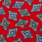#1A NWT WEMBLEY RED BLUE GREEN DIAMOND SILK MEN NECK TIE Necktie