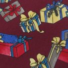 #1A NWT ROBERT STOCK  Christmas Holiday GIFTS MAROON RED BLUE  Necktie Tie