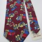 #1A NWT ROBERT STOCK  Christmas Holiday GIFTS MAROON RED BLUE  Necktie Tie