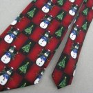 New Hallmark Christmas Checkered Snowman Scarf  Candy Cane Tree Neck Tie Lot#A