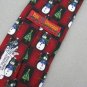 New Hallmark Christmas Checkered Snowman Scarf  Candy Cane Tree Neck Tie Lot#A
