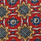 #1A USA Seller ?? BILL BLASS CHECKERED RED BROWN BLUE SILK TIE NECKTIE