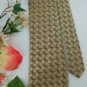 #1A New XL 60" LONG VAN HEUSEN KHAKI BLACK WOVEN NECK TIE
