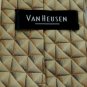 #1A New XL 60" LONG VAN HEUSEN KHAKI BLACK WOVEN NECK TIE