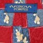 GINO POMPEII CHECKERED RED BLUE YELLOW Mens SILK NECK TIE Men Designer Tie EUC