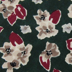 #1A KETCH COTTON FLORAL GREEN MAGENTA BEIGE  SILK MEN NECK TIE NECKTIE