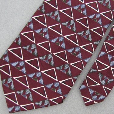#1A Vito Rufolo Made In Italy Gray White Black Mens  Neck Tie # 1A