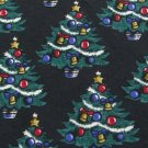 #1A NEW AMERICAN TRADITION Christmas Tree Ornament BLACK GREEN Silk Necktie Tie