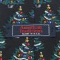#1A NEW AMERICAN TRADITION Christmas Tree Ornament BLACK GREEN Silk Necktie Tie