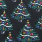 #1A NEW AMERICAN TRADITION Christmas Tree Ornament BLACK GREEN Silk Necktie Tie
