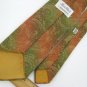 Vtg Rare Damon Art Nouveau Vivid Orange Olive Texture 60s 70s Mens Neck Tie #VE