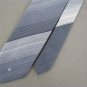 Vtg Pierre Cardin Monogram Skinny Narrow Texture 70s Gray Blue Neck Tie #V-4 EVC