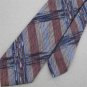 VINTAGE WEMBLEY BLUE GRAY STRIPE TEXTURE 1960 60s 70s Mens Neck Tie #V-1 EVC