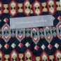 #1A GEOFFREY BEENE STRIPE NAVY RED YELLOW SILK MEN NECK TIE  Cravat Krawatt