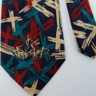 APPOINTED APPEARL NAVY TEAL RED POLYESTER MEN NECK TIE Men Designer Tie EUC