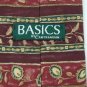 Basics By Craft & Barrow Stripe Maroon Neck Tie Men Designer Tie EUC
