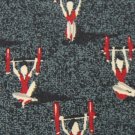 STRUCTURE BODY BUILDER DarkGreen KHAKI RED NECK TIE Men Designer Tie EUC