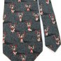 STRUCTURE BODY BUILDER DarkGreen KHAKI RED NECK TIE Men Designer Tie EUC