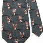 STRUCTURE BODY BUILDER DarkGreen KHAKI RED NECK TIE Men Designer Tie EUC