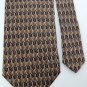 STAFFORD STRIPE BROWN BLACK OLIVE SILK MEN NECK TIE Men Designer Tie EUC