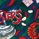 TABASCO OYSTERS RED BLUE GREEN HOT SAUCE Men Designer Tie EUC