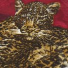#1A LOST KINGDOM CHEETAH MAROON GOLDEN TEAL TIE NECKTIE Mens