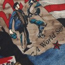 MARK ALEXANDER AMERICAN LEAGUE BLUE RED Men Neck Tie Men Designer Tie EUC
