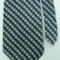 ANDHURST STRIPE NAVY BLUE BEIGE SILK NECK TIE Men Designer Tie EUC