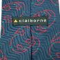 CLAIBORNE NAVY RED GREEN SILK Men Neck Tie Men Designer Tie EUC