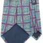 #1A LT DESIGNS Turquoise Violet Square Men  Silk TIE NECKTIE