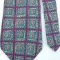 #1A LT DESIGNS Turquoise Violet Square Men  Silk TIE NECKTIE