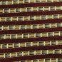 DOVER ARROW NECKTIE STRIPE MAROON YELLOW SILK NECK TIE Men Designer Tie EUC