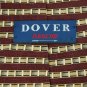 DOVER ARROW NECKTIE STRIPE MAROON YELLOW SILK NECK TIE Men Designer Tie EUC