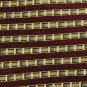 DOVER ARROW NECKTIE STRIPE MAROON YELLOW SILK NECK TIE Men Designer Tie EUC