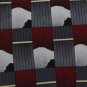 DANCING BEAR GRAY BEIGE DarkRed ART DECO Men Neck Tie Men Designer Tie EUC